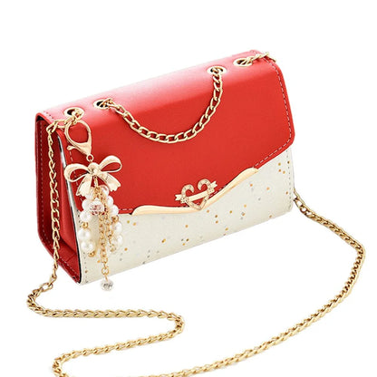 Sac à main tendance pour femme avec paillettes et pendentif – Style compact et élégant