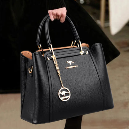 Luxury Women’s Handbag – 3-Layer Soft PU Leather Bag