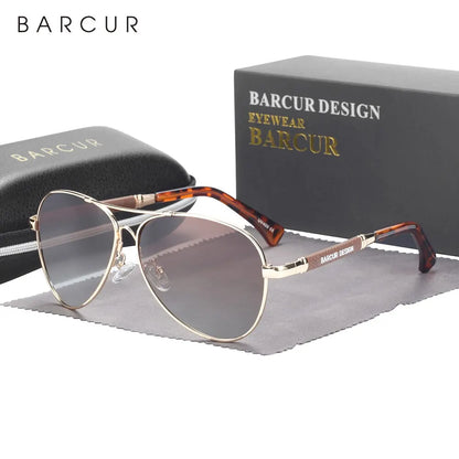 BARCUR AeroFlex - Flexible Polarised Sunglasses with Gradient Lenses and UV400 Protection