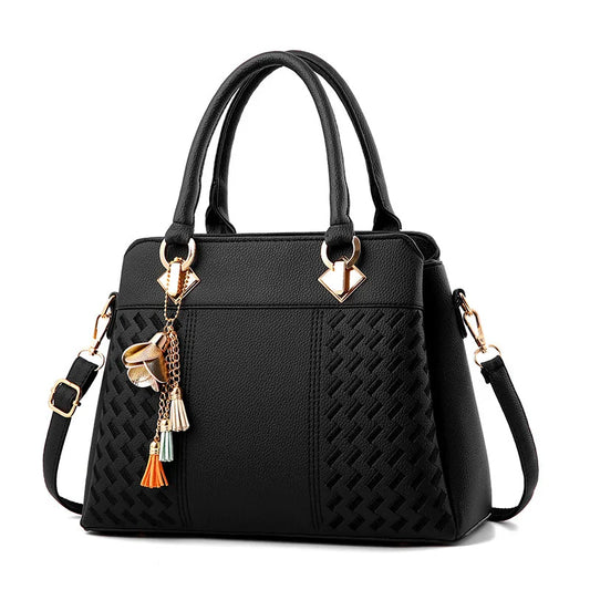 Women's Handbag with Embroidery and Tassel – Style, Versatility, and Elegance for Your Daily Life!