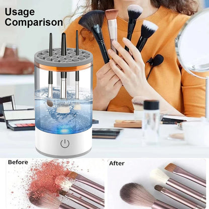 ProClean Electric Makeup Brush Cleaner – Portable 3-in-1 Automatic Cleanser