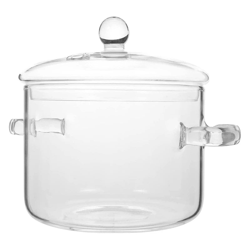 Cacerola de vidrio de borosilicato de alta capacidad ClearCook 