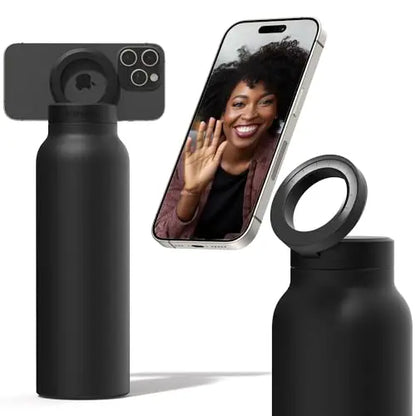 MagSip Insulated Water Bottle –  with Magnetic Phone Holder