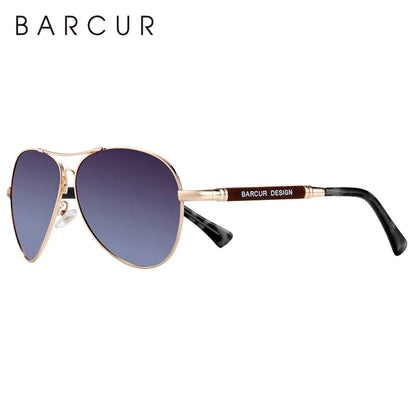 BARCUR AeroFlex - Flexible Polarised Sunglasses with Gradient Lenses and UV400 Protection