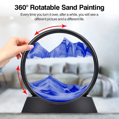 Ocean Sands: Dynamic 3D Sand Art for Home & Office Decor