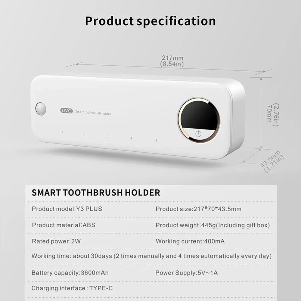 SanitiWall UV Toothbrush and Razor Sterilizer