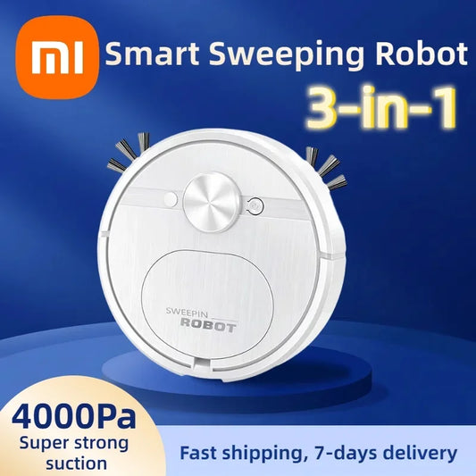 Xiaomi Smart Sweeping Robot – 3-in-1 Silent Rechargeable Vacuum Cleaner