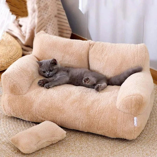 PurrLuxe Luxury Cat Plush Bed - Zentoracart