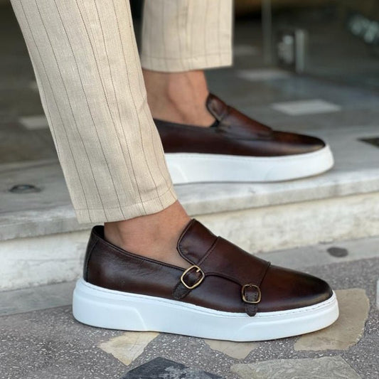 New Brown Men's Vulcanize Shoes - Zentoracart