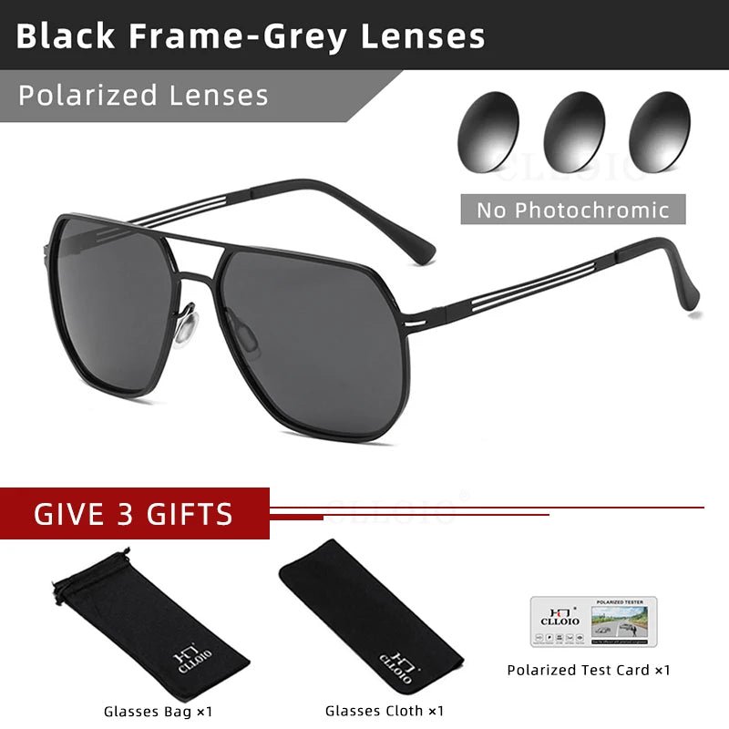 CLLOIO ChameleonFlex - Photochromic Polarised Sunglasses with UV400 Protection - Zentoracart