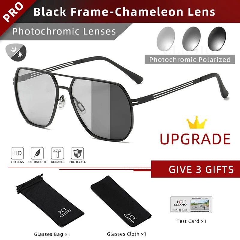 CLLOIO ChameleonFlex - Photochromic Polarised Sunglasses with UV400 Protection - Zentoracart