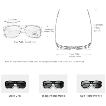 KINGSEVEN FlexShield - Polarized Photochromic Sunglasses with UV400 Protection - Zentoracart