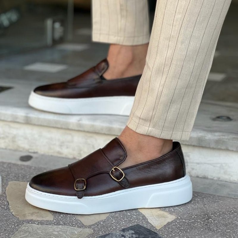 New Brown Men's Vulcanize Shoes - Zentoracart