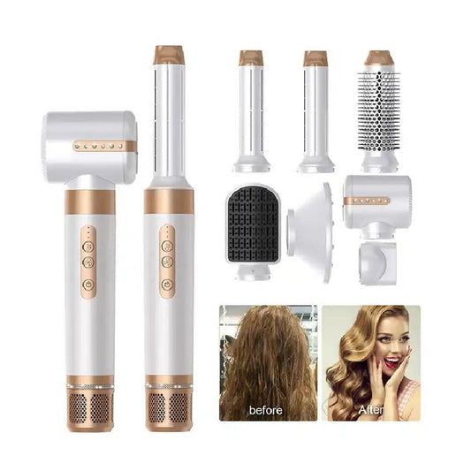 Professional Hair Dryer 7 in 1 Hair Styling Tools Complete Styler Set - Zentoracart