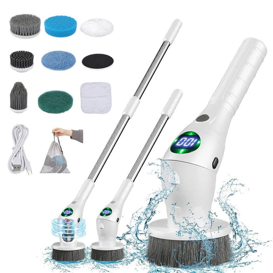 8 - in - 1 Cordless Electric Cleaning Brush for Home, Bathroom, Kitchen, and Windows - Zentoracart