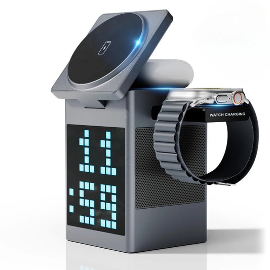 6 in 1 Magnetic Wireless Charger & Speaker - Zentoracart