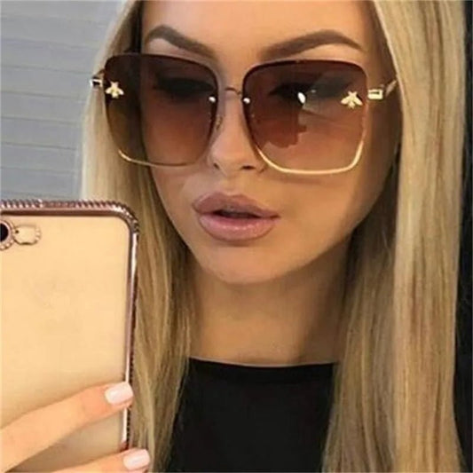 AKLFHNC LuxeSquare - Luxury Women’s Square Sunglasses with UV400 Protection - Zentoracart