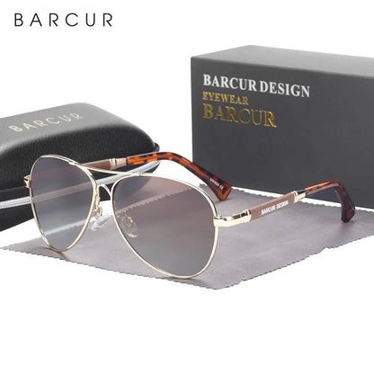 BARCUR AeroFlex - Flexible Polarised Sunglasses with Gradient Lenses and UV400 Protection - Zentoracart