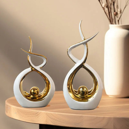 ElegantAbstract Ceramic Sculpture - Zentoracart