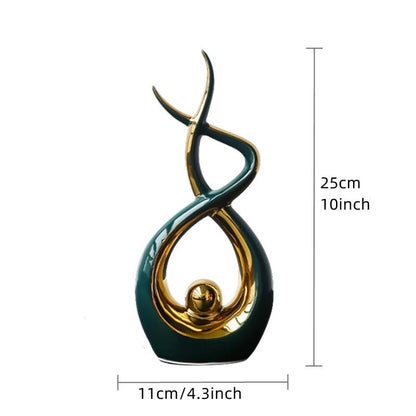 ElegantAbstract Ceramic Sculpture - Zentoracart