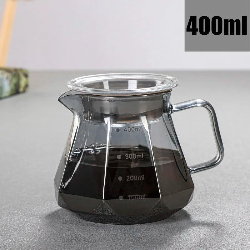 BrewCraft Diamond Glass Coffee Carafe - Zentoracart