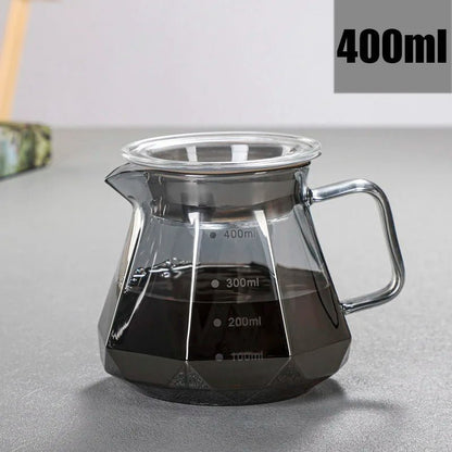 BrewCraft Diamond Glass Coffee Carafe - Zentoracart
