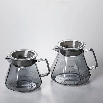BrewCraft Diamond Glass Coffee Carafe - Zentoracart