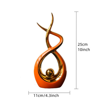 ElegantAbstract Ceramic Sculpture - Zentoracart