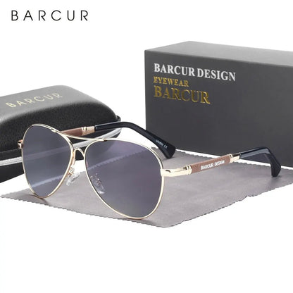 BARCUR AeroFlex - Flexible Polarised Sunglasses with Gradient Lenses and UV400 Protection - Zentoracart