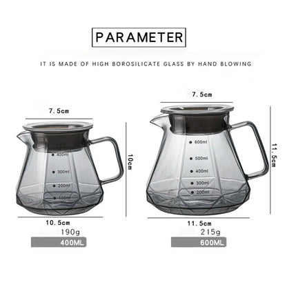 BrewCraft Diamond Glass Coffee Carafe - Zentoracart